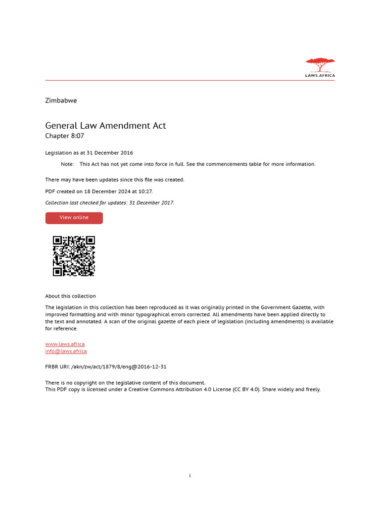 General Law Amendment Act | PDF | Lease | Admiralty Law