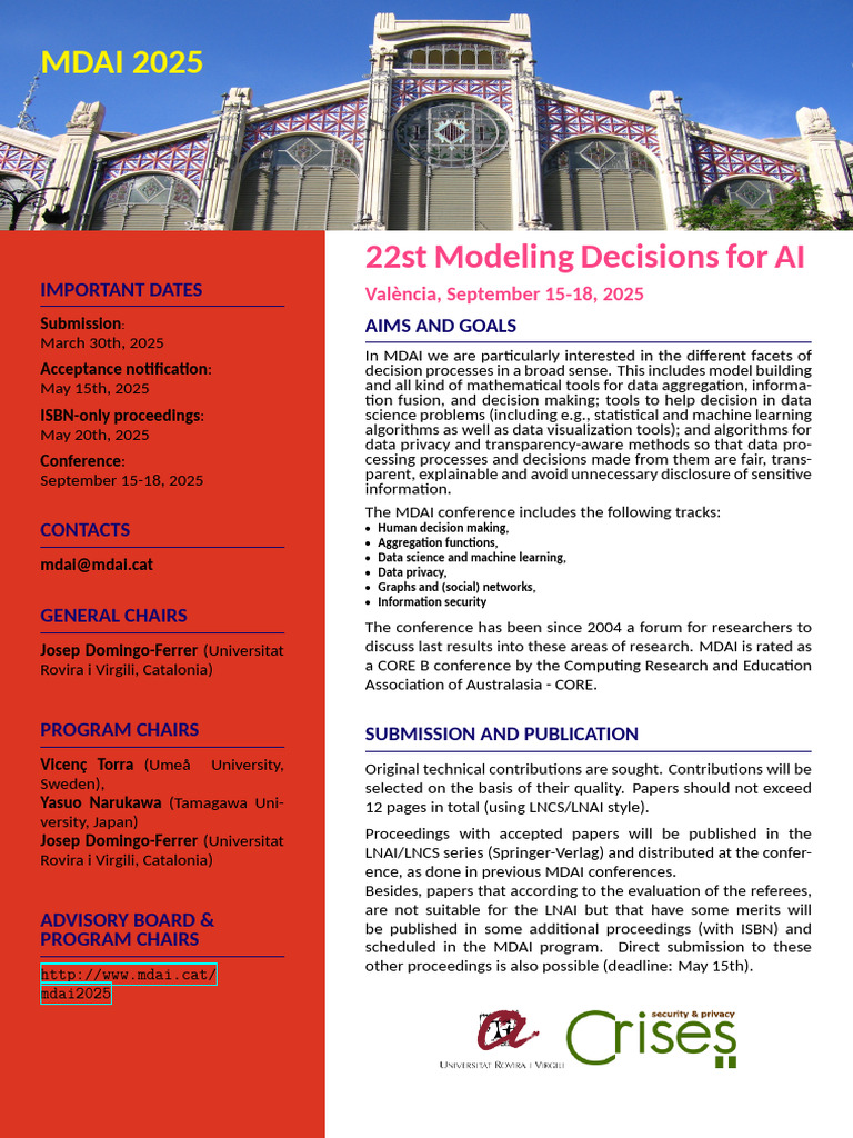 Mdai 2025 | PDF | Machine Learning | Applied Mathematics