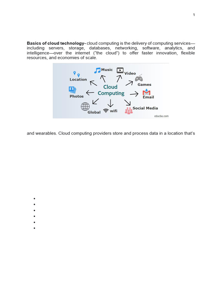 Cloud Computing Technology Overview | PDF | Cloud Computing ...