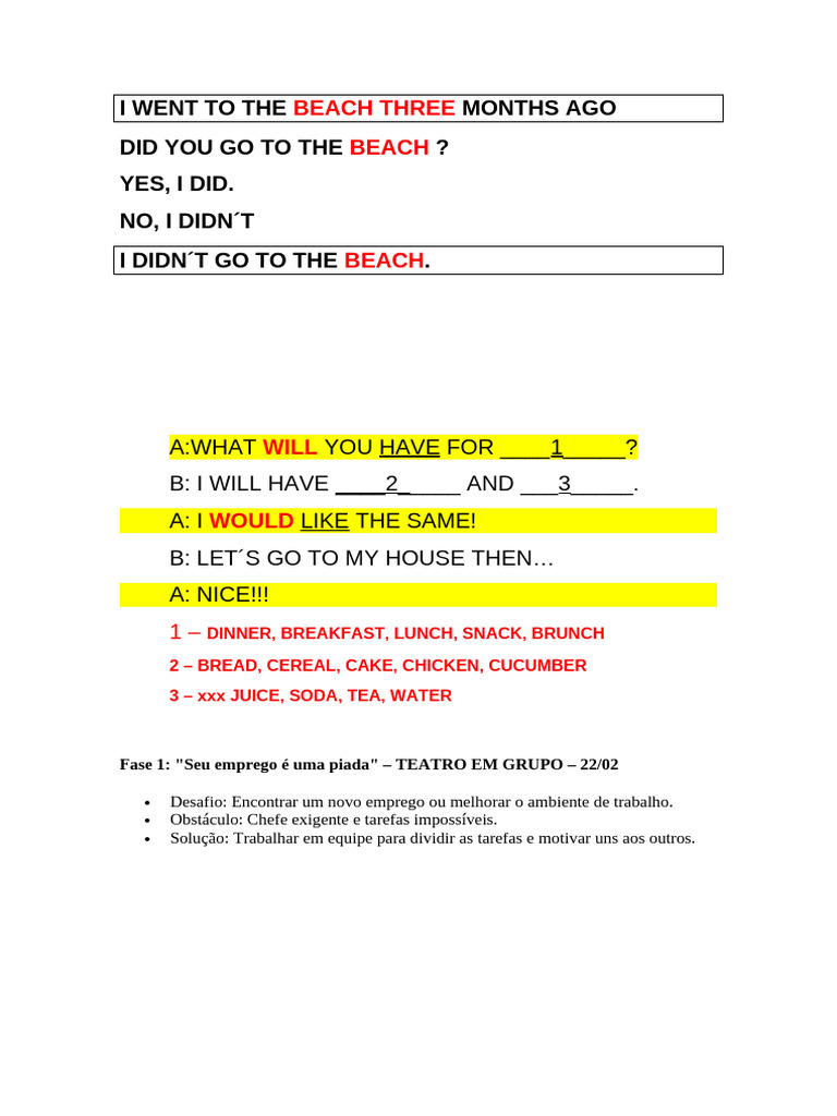 I Went To The Beach Three Months Ago | PDF