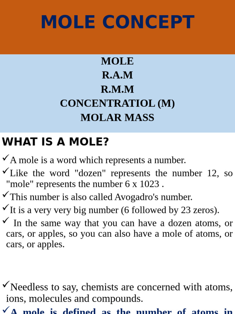 Understanding Moles and Molar Mass | PDF | Mole (Unit) | Molecules