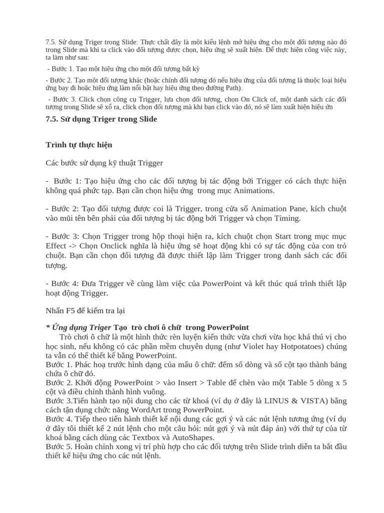 Triger | PDF
