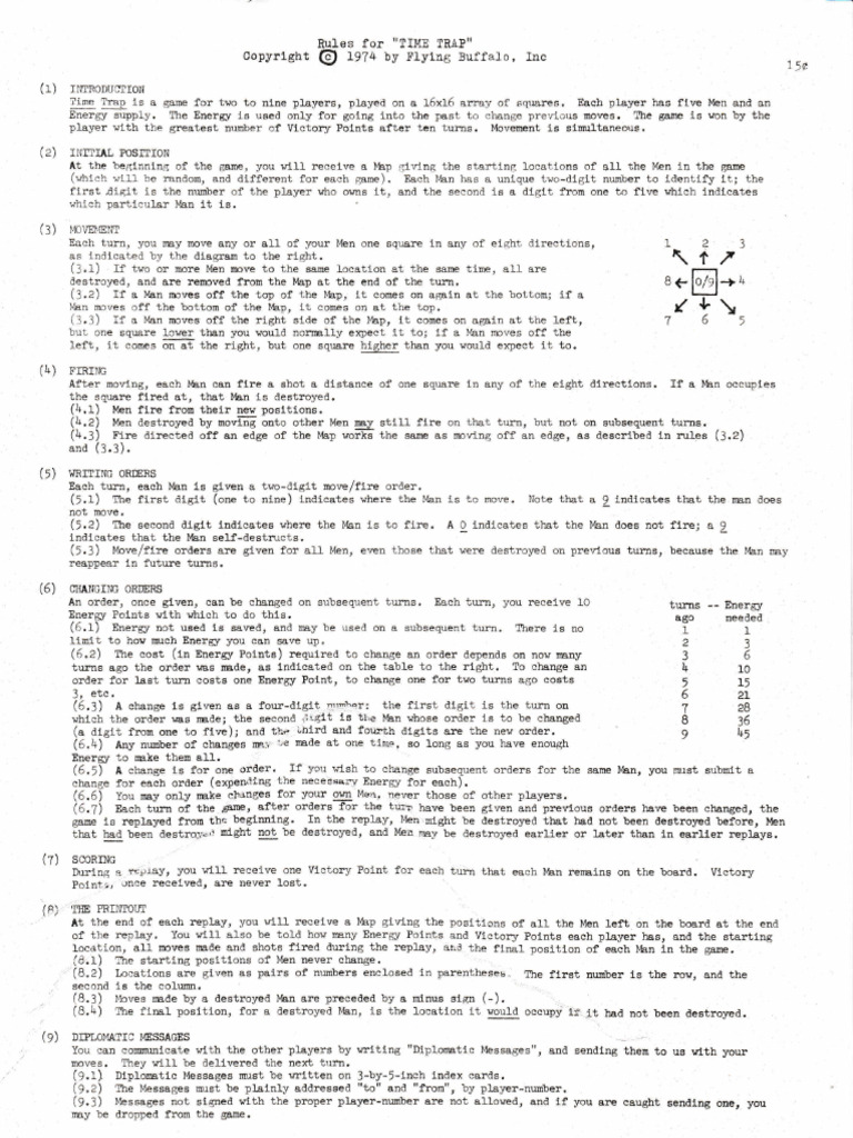 Game Rules for 