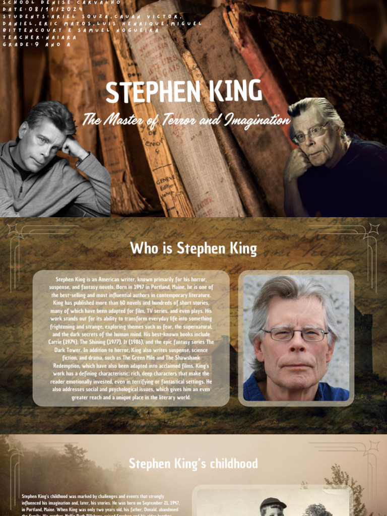 Stephen King's Life and Influence | PDF | Stephen King