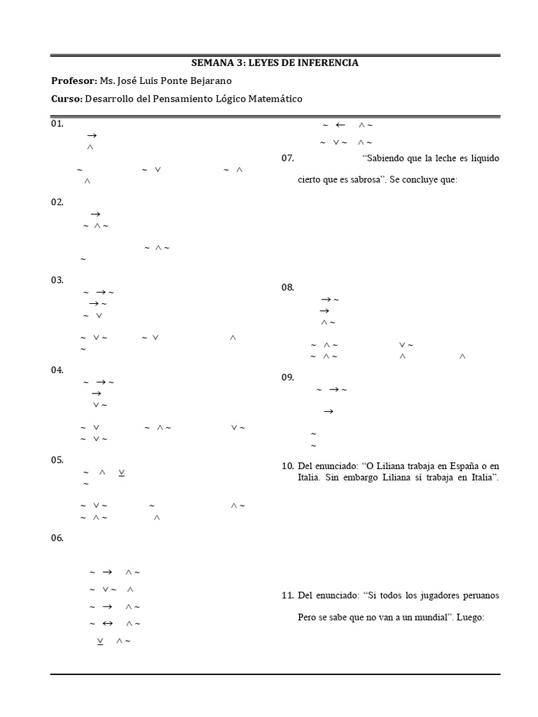 S3.2 HT Leyes de Inferencias | PDF | Inferencia | Razonamiento deductivo