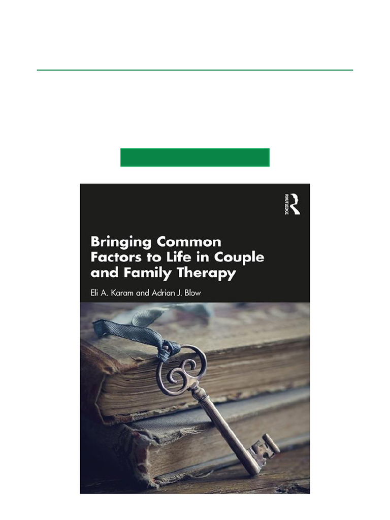Common Factors in Couple Therapy | PDF | Psychotherapy | Family Therapy