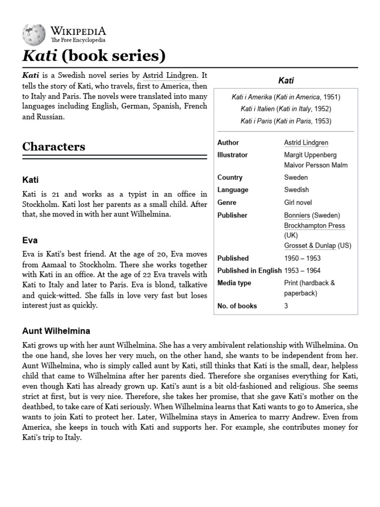 Kati: A Journey Through Love and Adventure | PDF