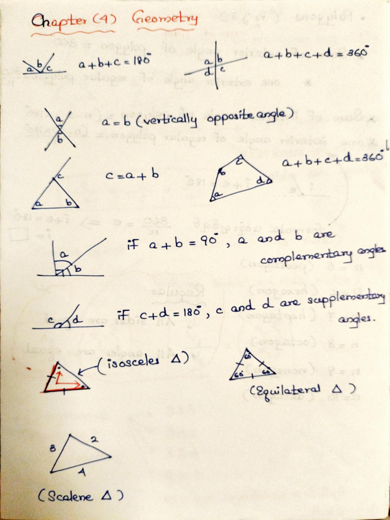 Chapter 4 (Geometry) | PDF