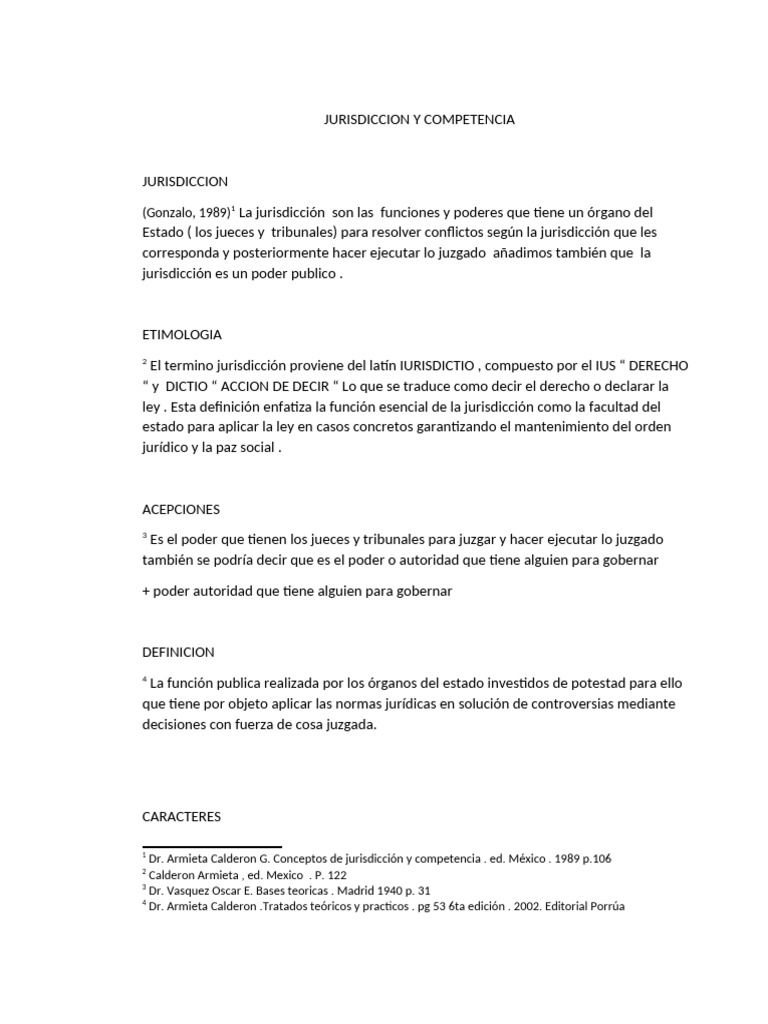 Jurisdicción y Competencia en Derecho | PDF | Jurisdicción | Juez