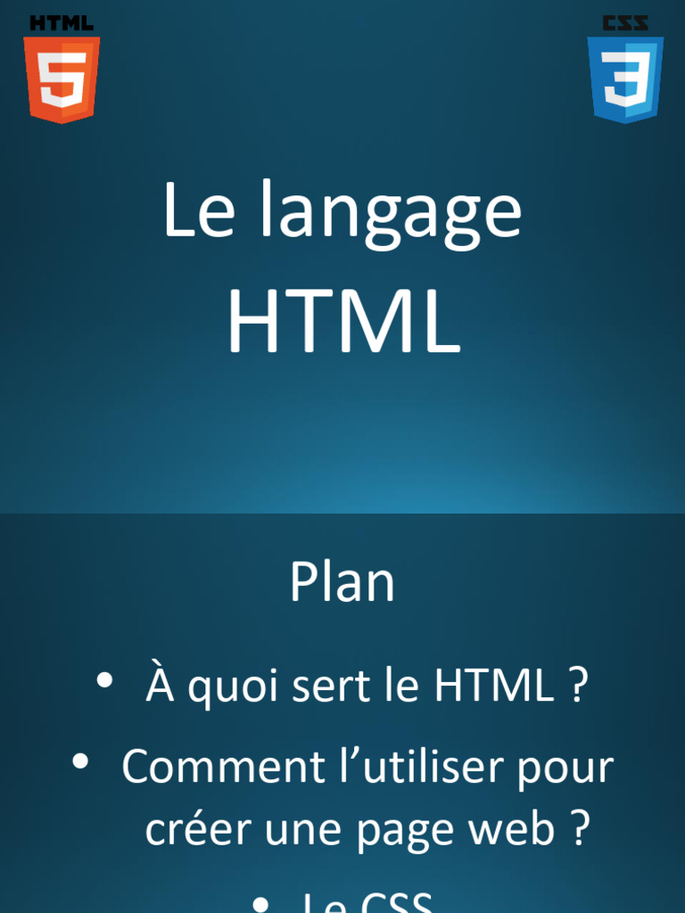 Introduction au HTML et CSS | PDF