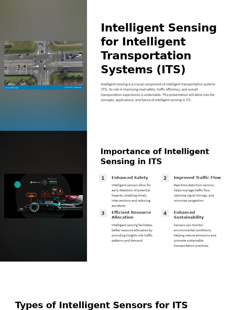Intelligent Sensing For Intelligent Transportation Systems ITS | PDF ...