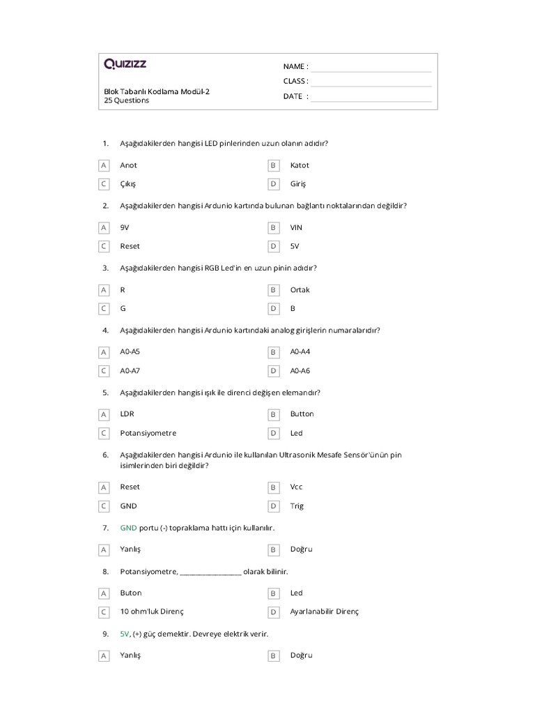 Modül-Blok Tabanlı Kodlama | PDF