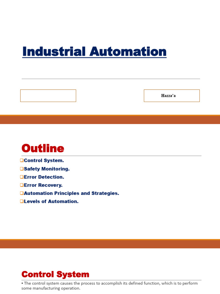 Industrial Control Systems Overview | PDF | Automation | Control Theory