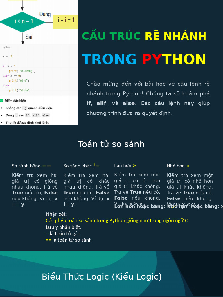 Cau Lenh Re Nhanh Trong Python | PDF