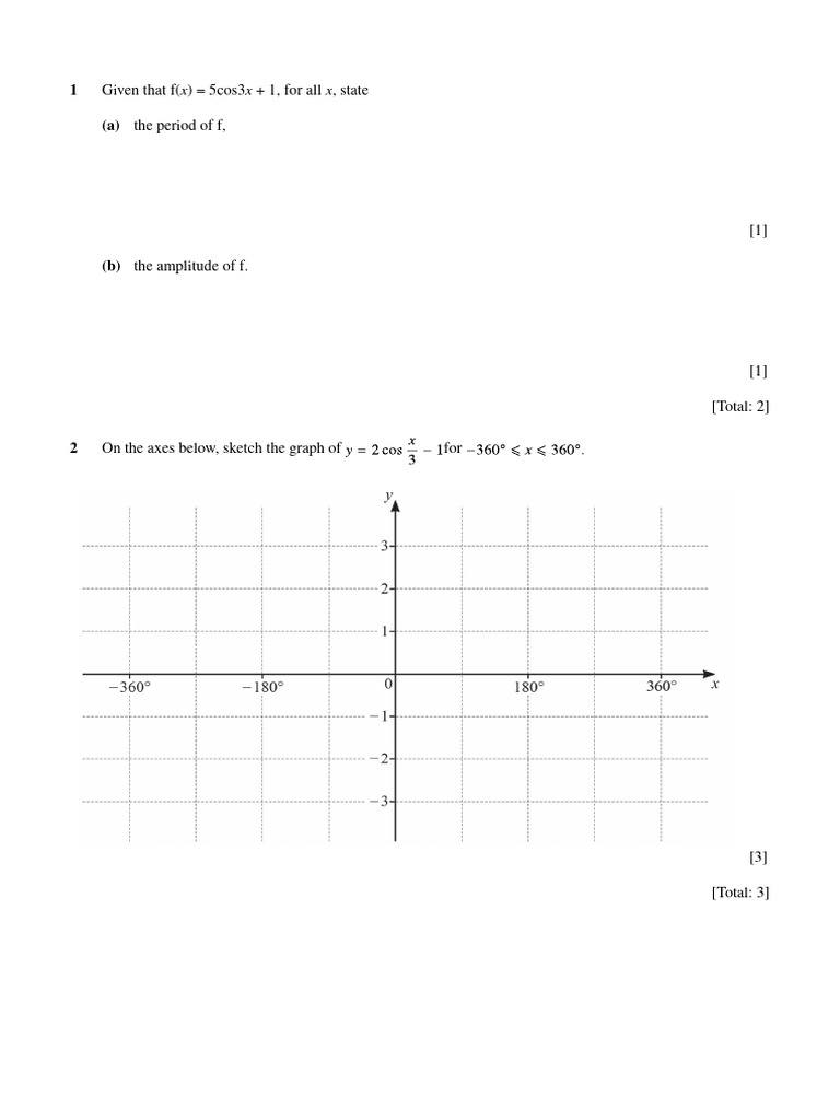 WS 02 - CH 9 (Lesson 1-4) - IGCSE Add Math - Part 1 | PDF ...