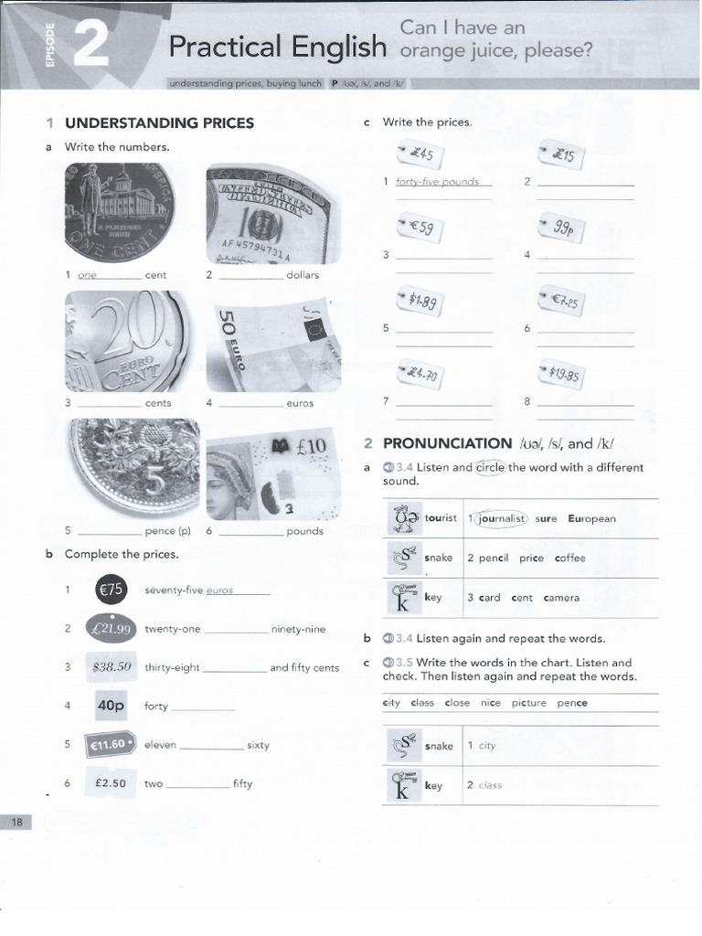 English File Beginner 3C | PDF