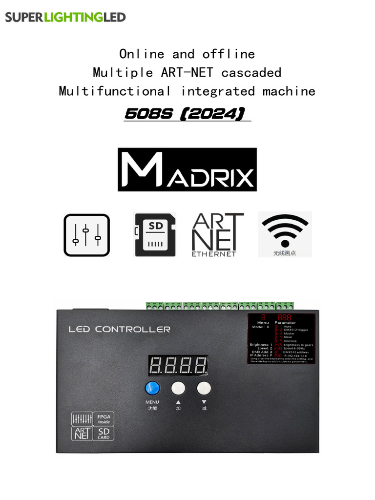 508S DMX Controller User Guide | PDF | Computer Terminal | Computer Network