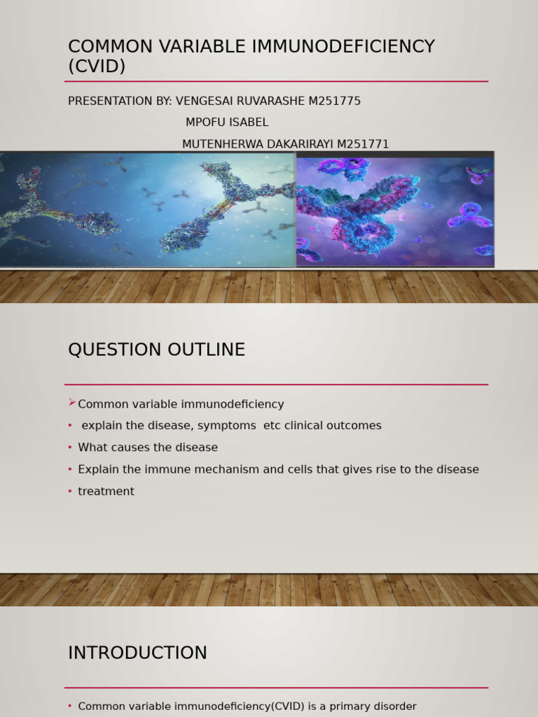 Immunology Pres Cvid | PDF | Immunodeficiency | Clinical Medicine