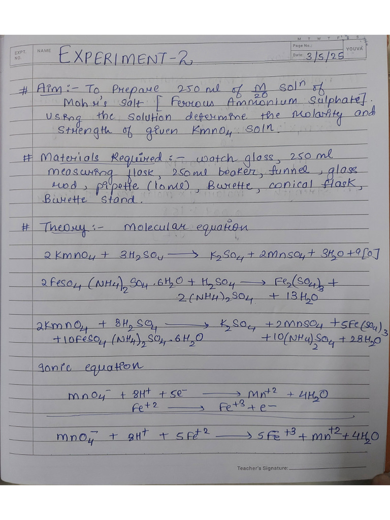 Experiment 2 | PDF