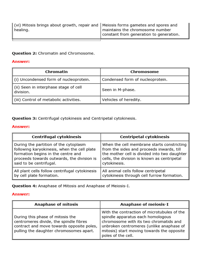2 - 01. Cell Division | PDF | Mitosis | Meiosis