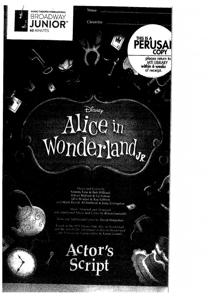 Alice Script Part 1 STUDENT | PDF