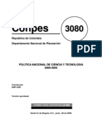 Política Nacional de Ciencia y Tecnología 00-02
