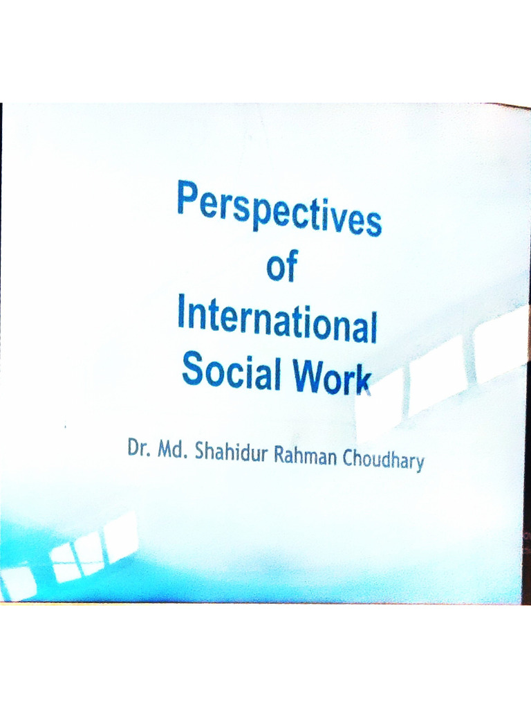 Perspectives of International Social Work | PDF