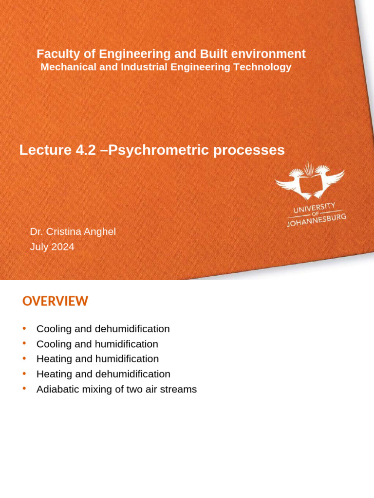 Psychrometric Processes Explained | PDF | Thermodynamics | Continuum ...