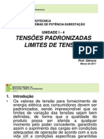 Tensões Padronizadas e Limites de Tensões