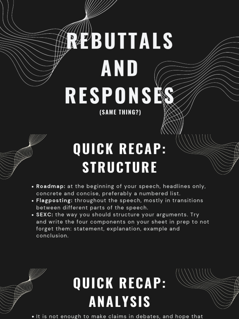 Mastering Debate Rebuttals Guide | PDF | Argument | Logic