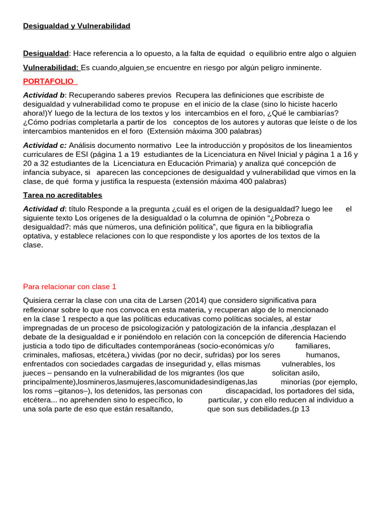 Desigualdad y Vulnerabilidad Social | PDF | Pobreza | Pobreza e indigencia