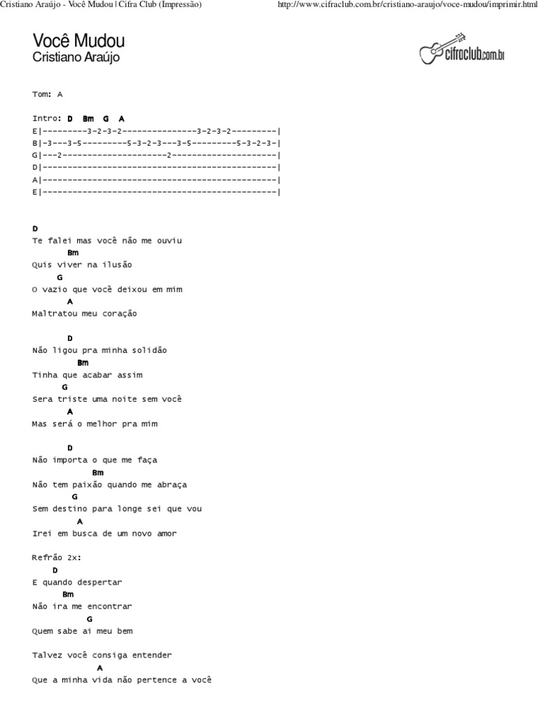 Cifra da Música 