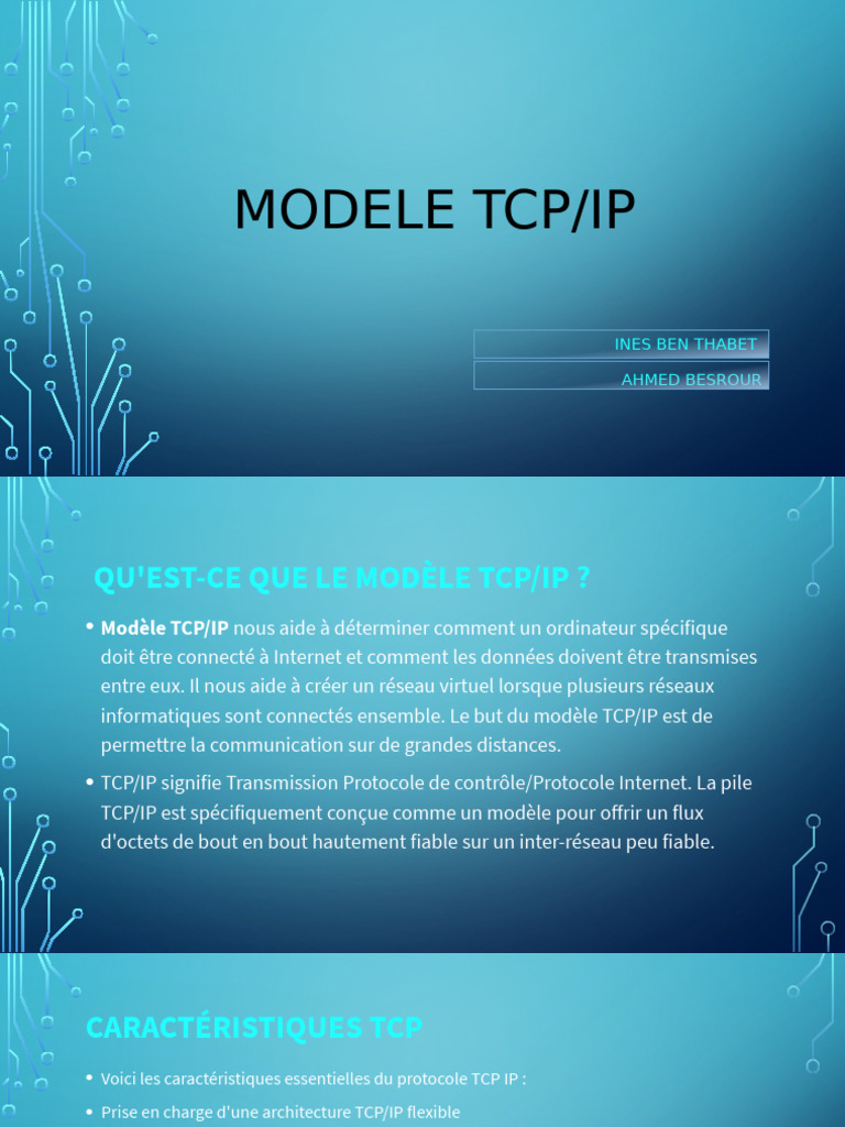 Modele TCP | PDF | Suite des protocoles Internet | Modèle OSI