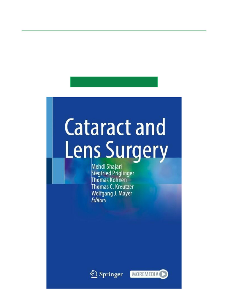 Cataract and Lens Surgery Guide | PDF | Cataract | Visual Impairment