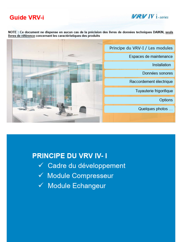 Guide d'installation VRV-i et dimensionnement | PDF | Condensation | Pompe