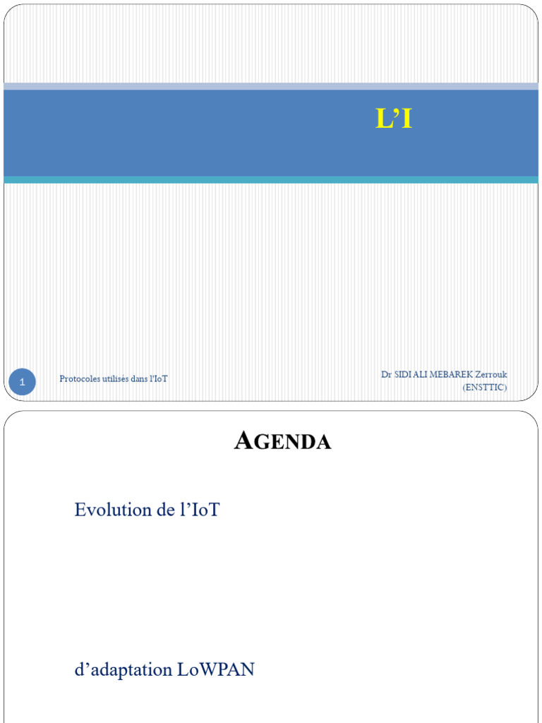 Protocoles 6LoWPAN dans l'IoT | PDF | I Pv6 | l'Internet