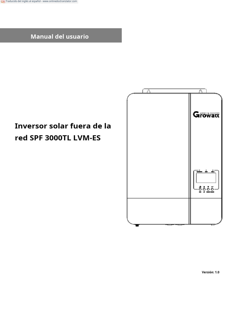 SPF 3000TL LVM Datasheet 24P 48p.en - Es | PDF | Ingenieria Eléctrica ...