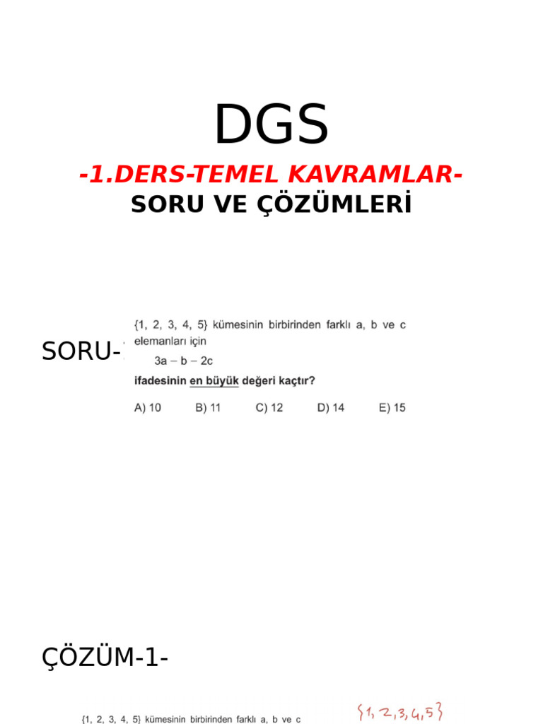 1.ders Temel Kavramlar | PDF