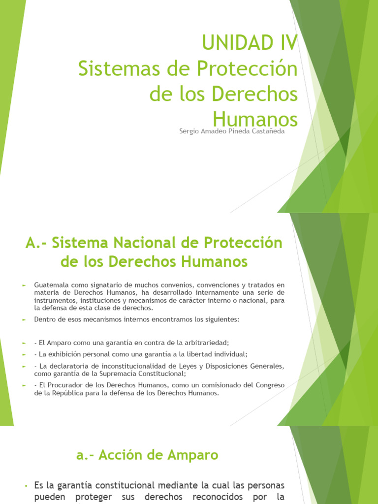 Protección de Derechos Humanos en Guatemala | PDF | Constitución | Ley ...