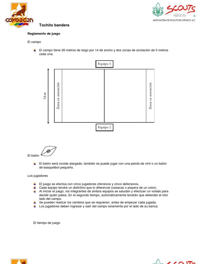 Tochito bandera Reglamento Deportes de equipo Deportes