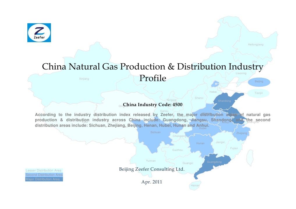 China Natural Gas Production Distribution Industry Profile Cic4500 ...
