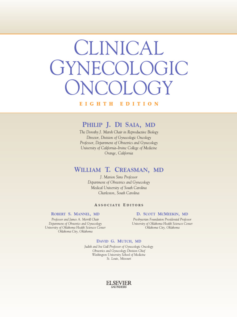 Clinical Gynecologic Oncology, 8th Ed. | PDF | Cervical Cancer ...