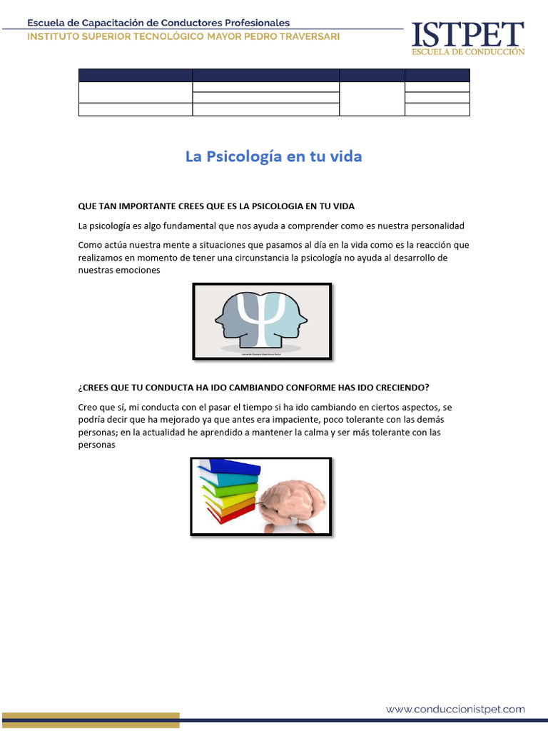 Importancia de la Psicología en la Vida | PDF