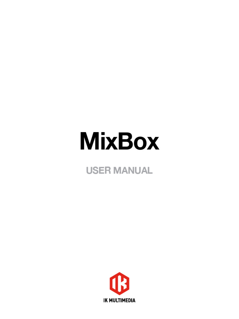 MixBox User Manual and Module Guide | PDF | License | Graphical User ...