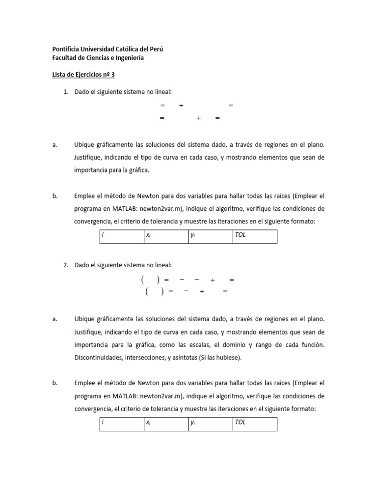 Lista de Ejercicios 3 | PDF