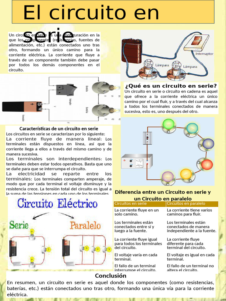 Circuito en Serie | PDF | Red eléctrica | Corriente eléctrica