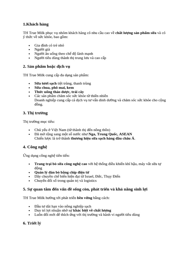 Bài luận TH true milk | PDF