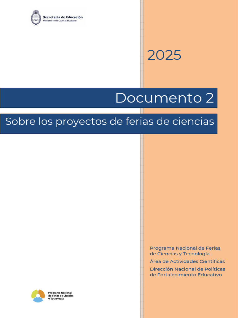 Proyectos para la Feria Nacional 2025 | PDF | Plan de estudios | Enseñando