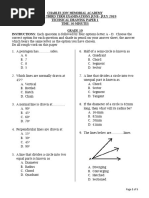 Maths G-11 Unit 6 Worksheet | PDF | Shape | Cartesian Coordinate System