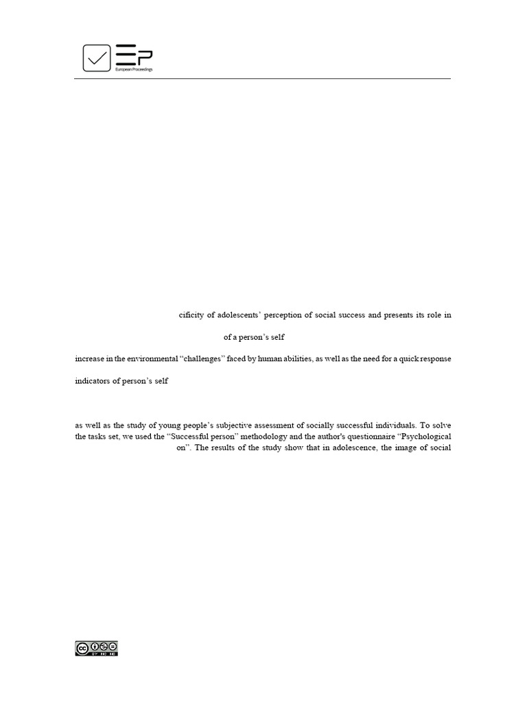 Social Success As A Psychological Phenomenon | PDF | Psychology ...